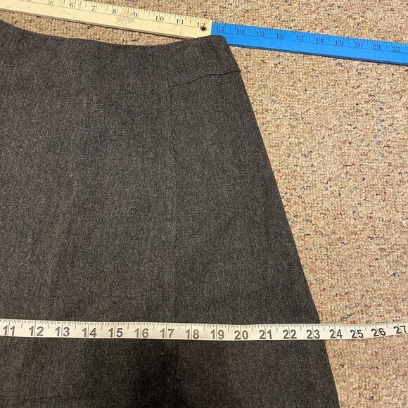 Y2K Eddie Bauer Womens Size 6 A Line Maxi Skirt Wool Blend Gray Career Academia - Picture 2 of 7